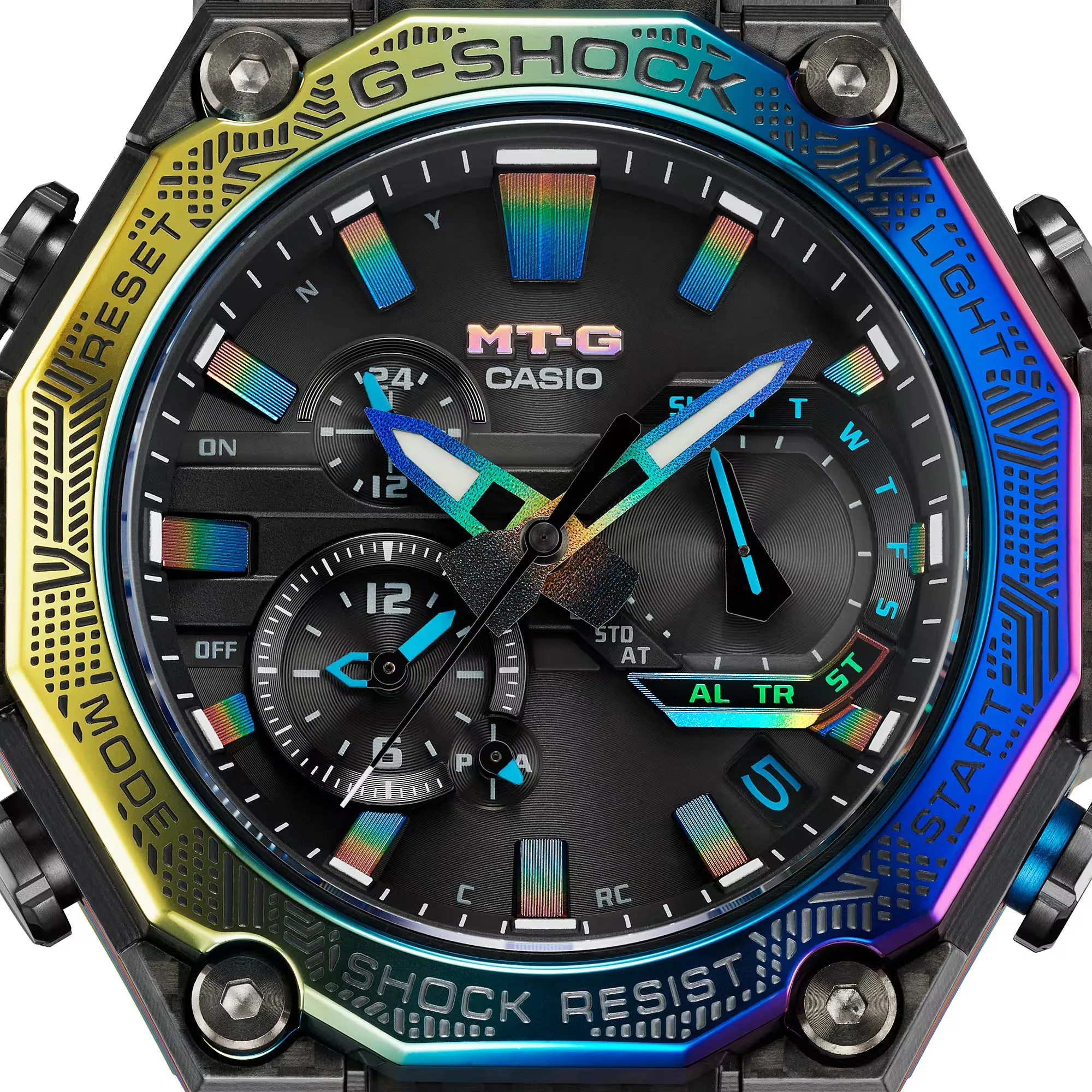 Casio G-Shock MTG MTGB2000YR-1A City Illumination Rainbow Bluetooth Watch