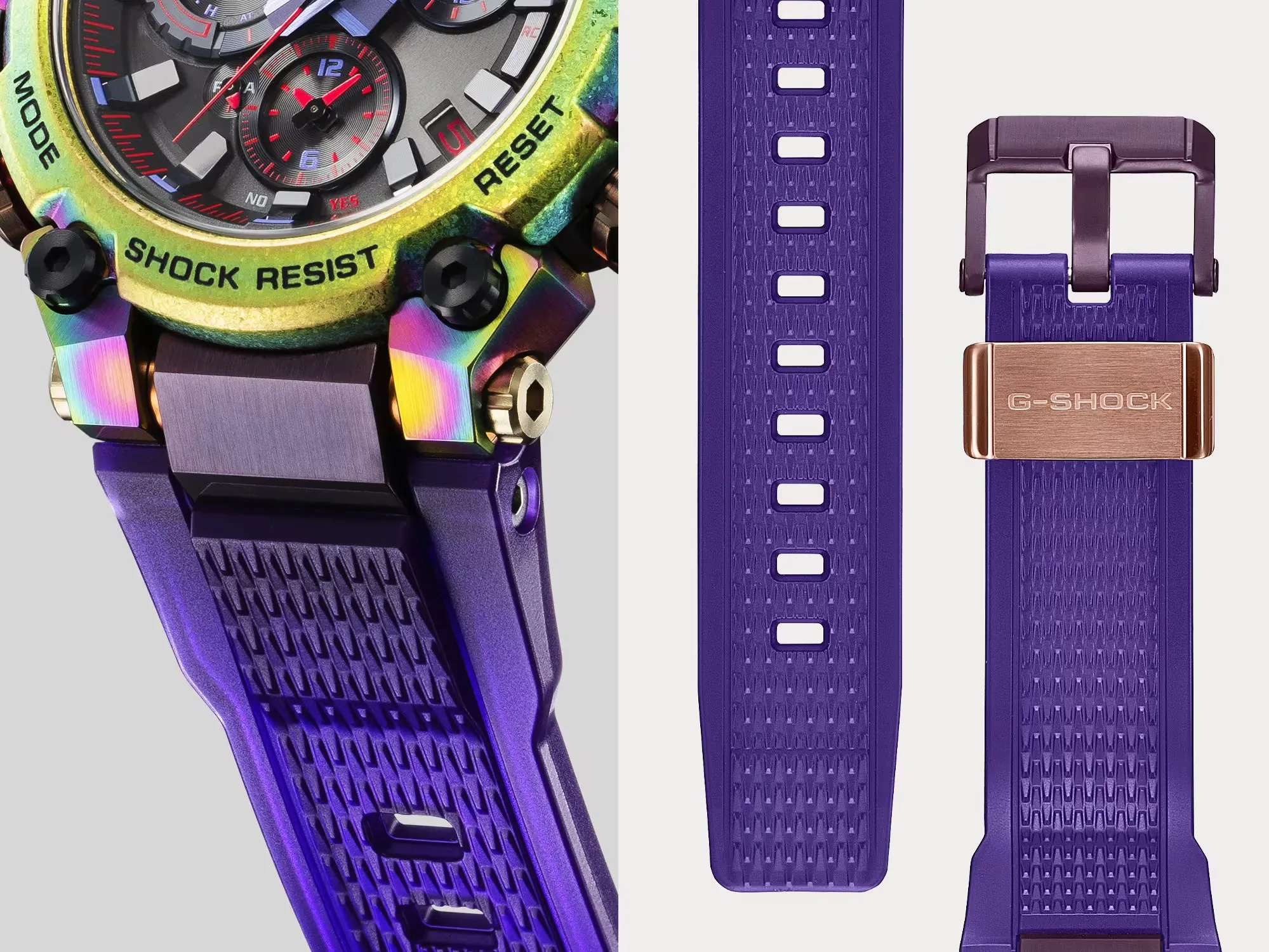 Casio G-Shock MTGB3000PRB-1 Aurora Oval Rainbow Purple Limited Edition MTG Watch