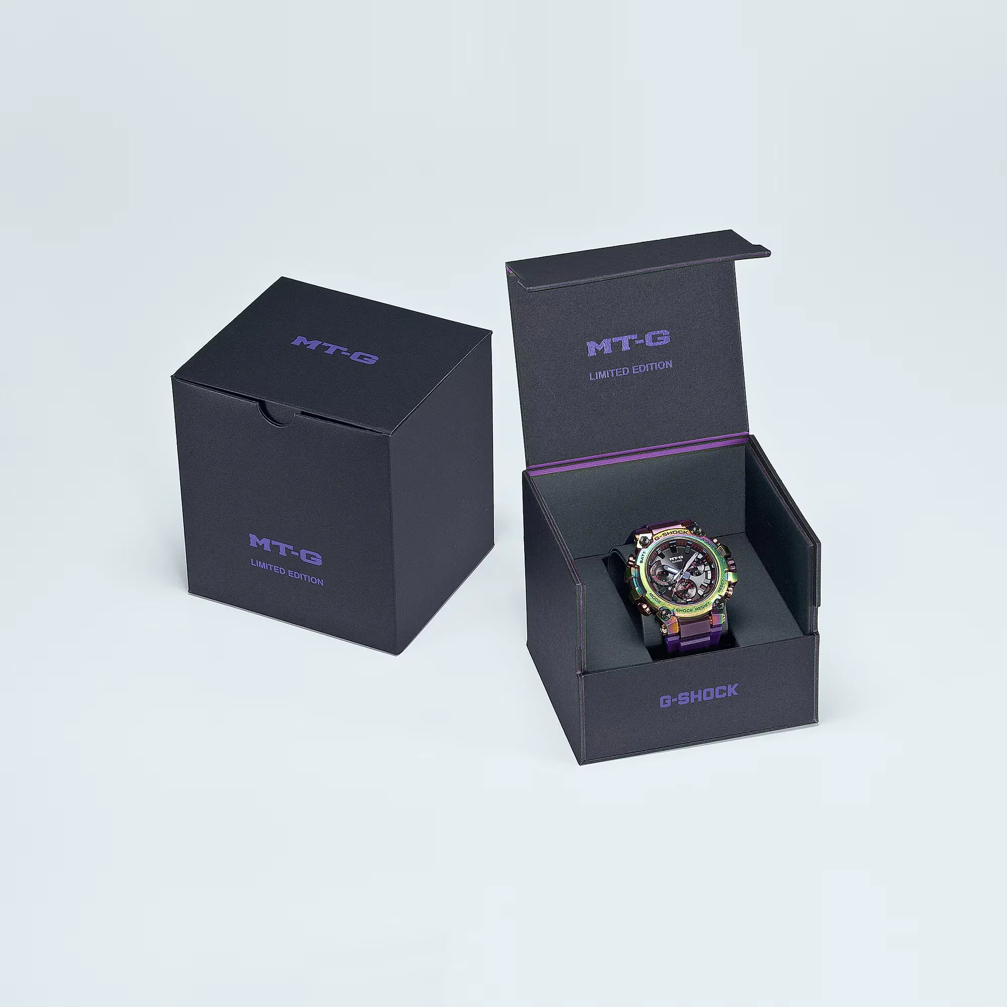 Casio G-Shock MTGB3000PRB-1 Aurora Oval Rainbow Purple Limited Edition MTG Watch