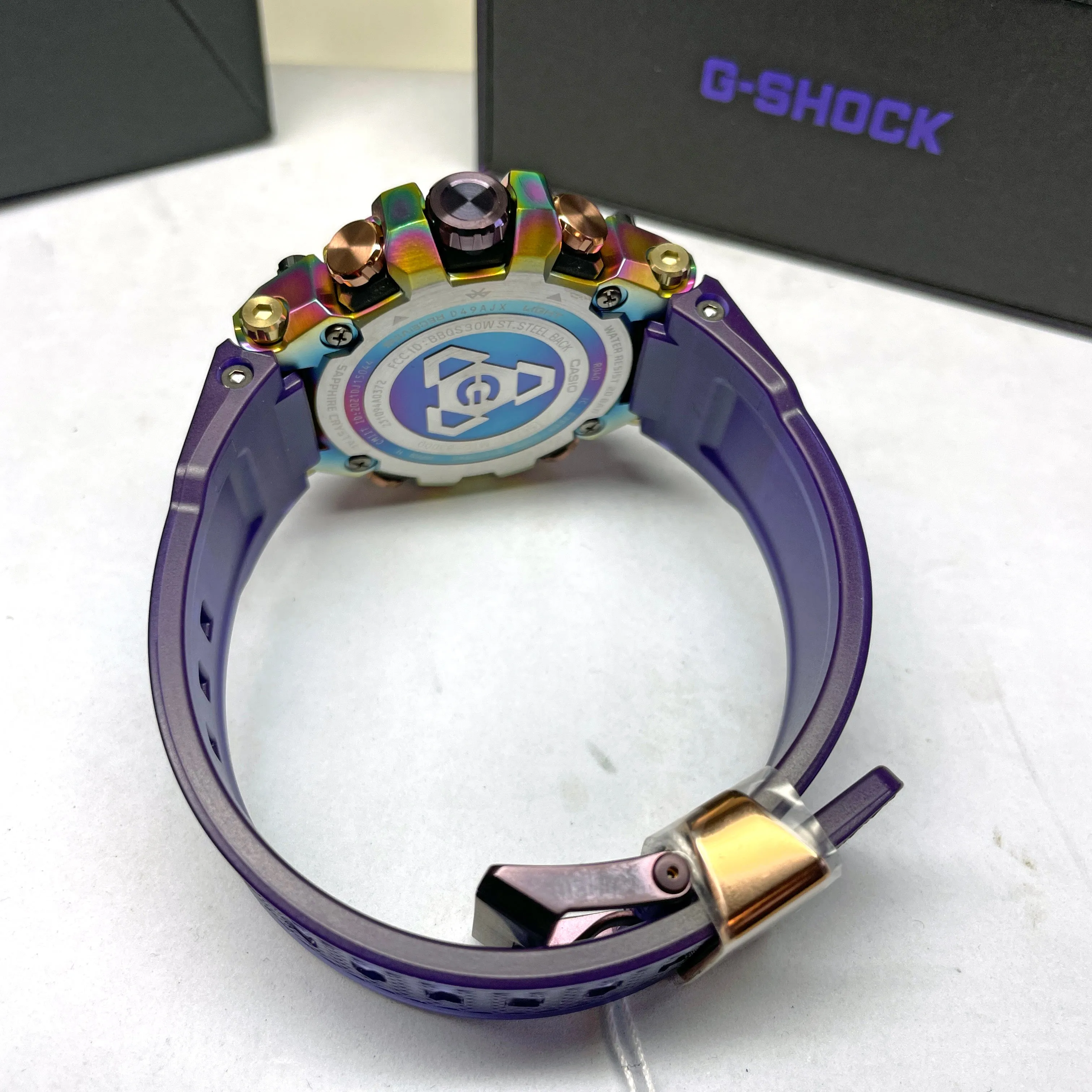 Casio G-Shock MTGB3000PRB-1 Aurora Oval Rainbow Purple Limited Edition MTG Watch