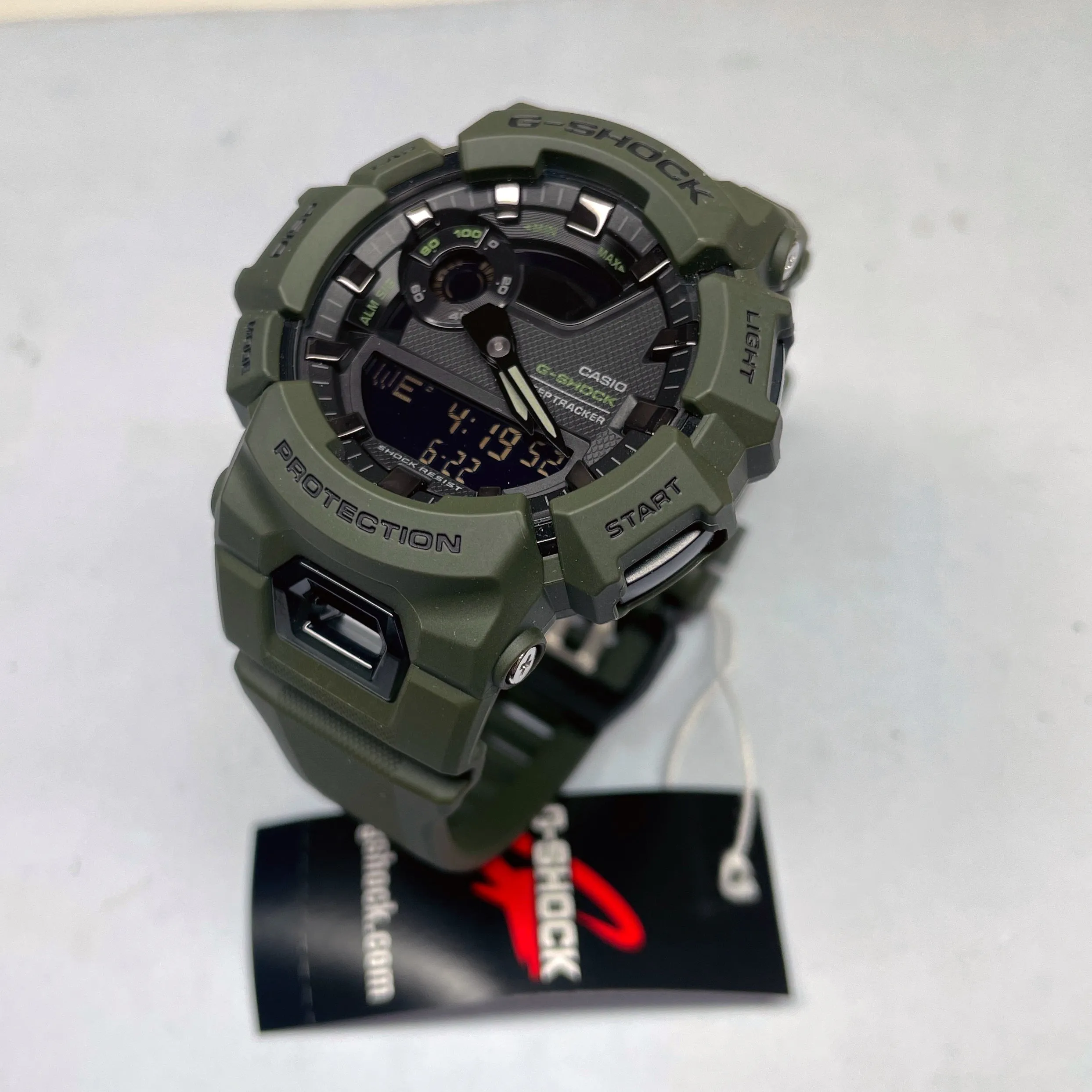 Casio G-Shock Olive Green StepTracker Analog-Digital Watch GBA900UU-3A