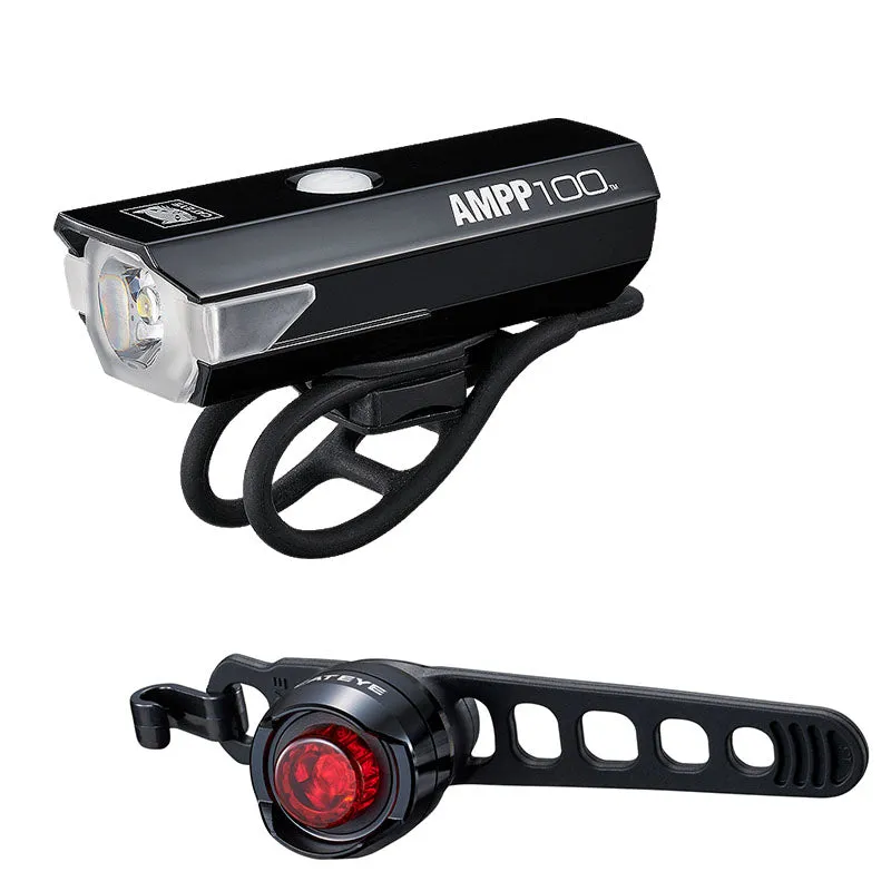 Cateye Ampp100/Orb Rc HL-EL041/LD160RC Lamp Combo Cycle Light