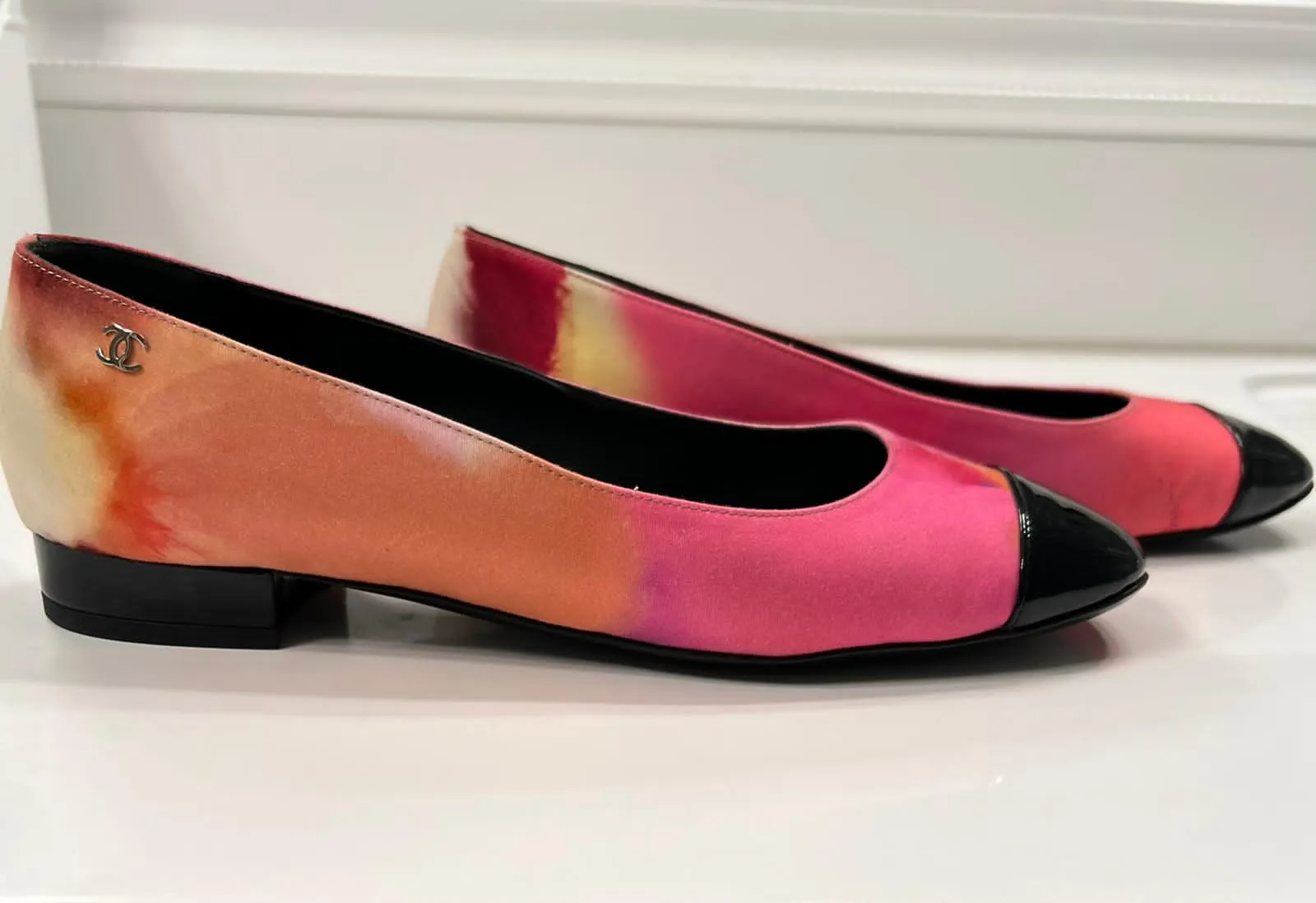 Chanel 15P 2015 Spring Water Color Flats EU 38C US 8.5 Wide