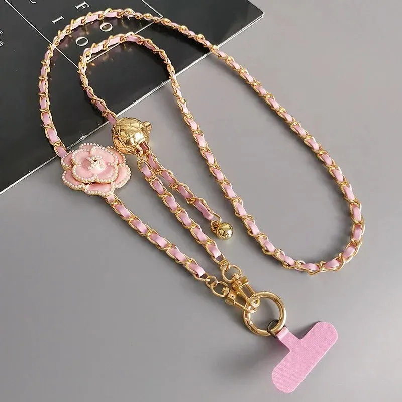 CHANEL Inspired Flower chain lanyard