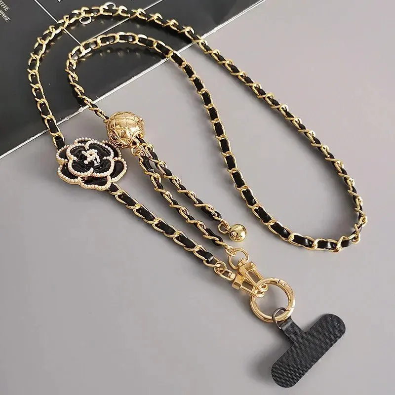 CHANEL Inspired Flower chain lanyard