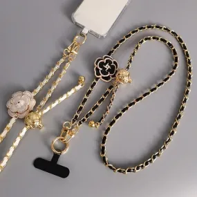 CHANEL Inspired Flower chain lanyard