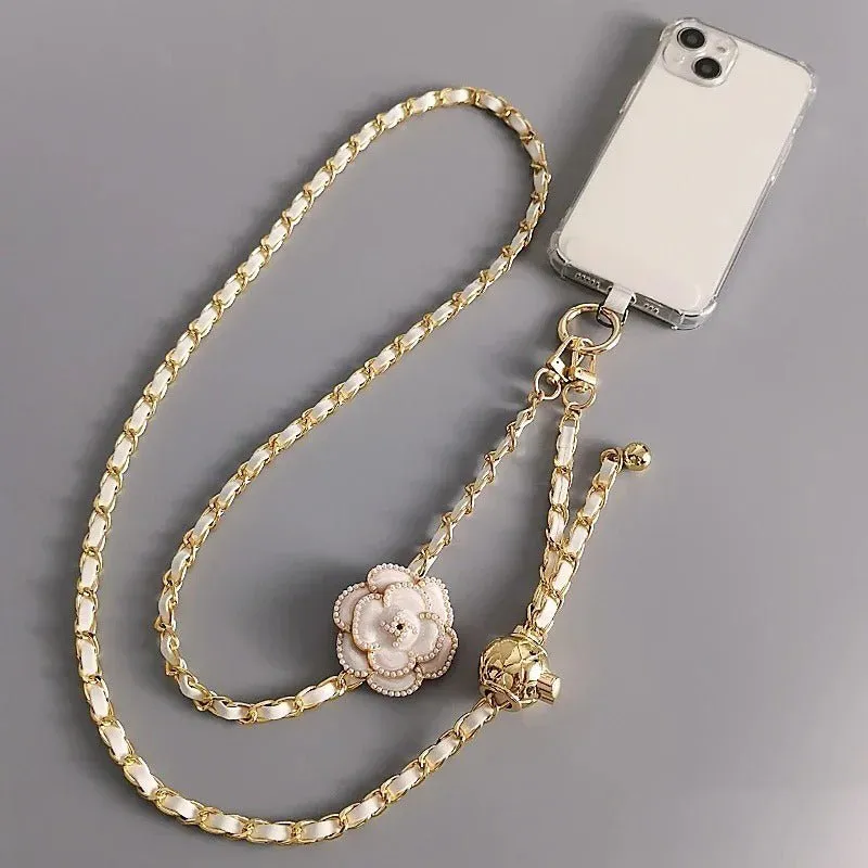 CHANEL Inspired Flower chain lanyard