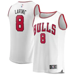 Chicago Bulls Zach LaVine Fanatics Branded Replica Fast Break Association Jersey Kids - White | Ireland F1245E4