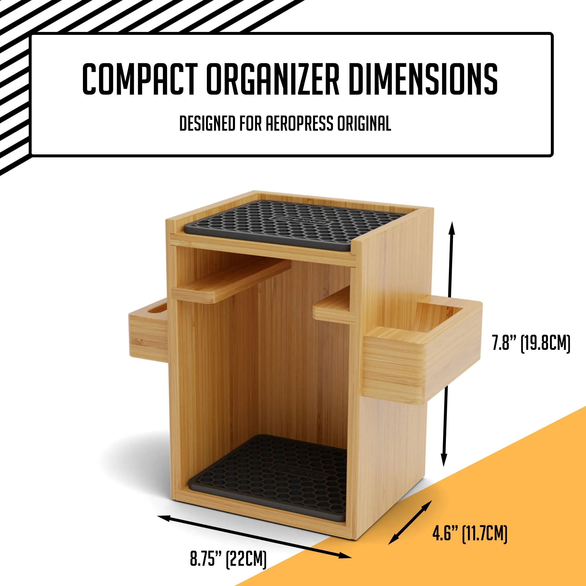 Compact Organizer for AeroPress Original Coffee Maker