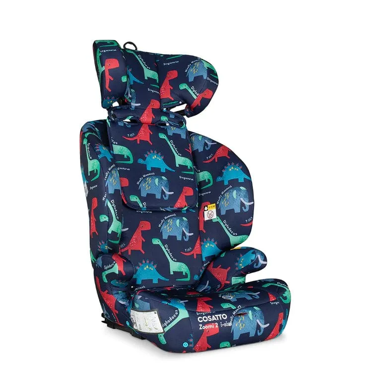 Cosatto Zoomi 2 i-Size Group 1/2/3 Car Seat - D is for Dino