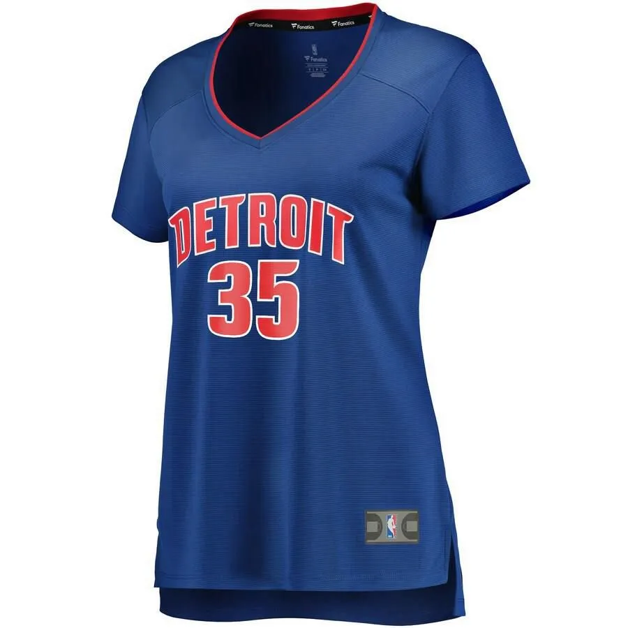 Detroit Pistons Christian Wood Fanatics Branded Replica Fast Break Player Icon Jersey Womens - Blue | Ireland I2922B8