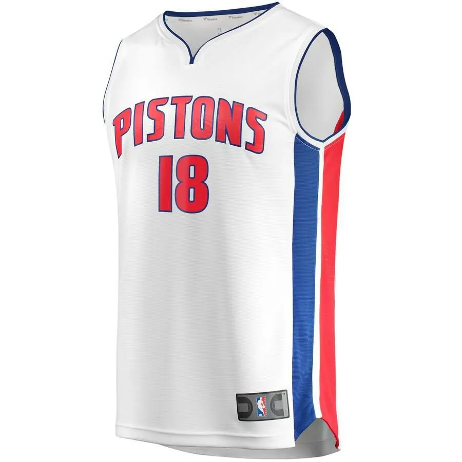 Detroit Pistons Jordan Bone Fanatics Branded Replica Fast Break Player Association Jersey Kids - White | Ireland R9729R8