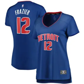 Detroit Pistons Tim Frazier Fanatics Branded Replica Fast Break Icon Jersey Womens - Blue | Ireland Y5738X3