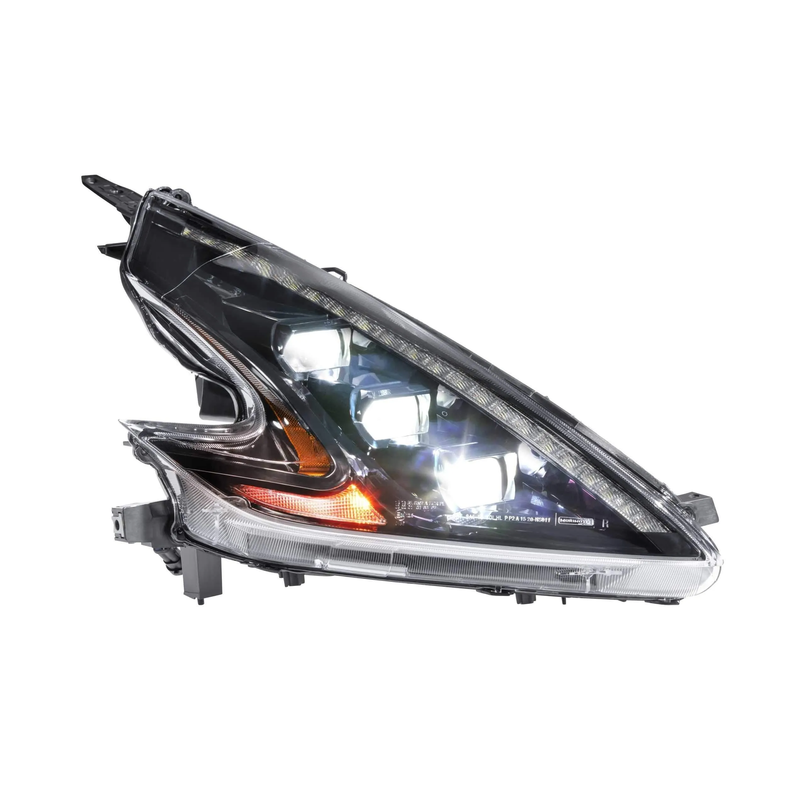 Nissan 370Z 2009-2020 XB LED Black Headlights, Right-Hand Drive - Model LF474-RHD