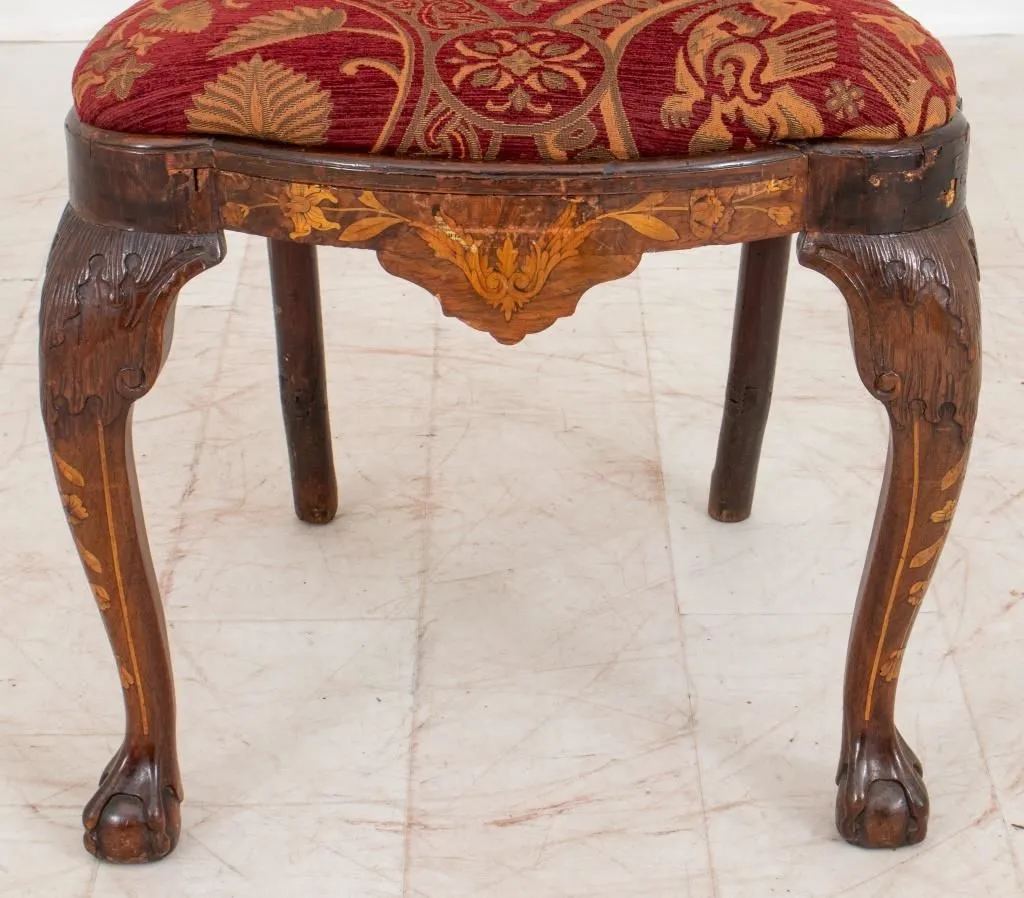 Dutch Baroque Style Marquetry Side Chair, 19th C.