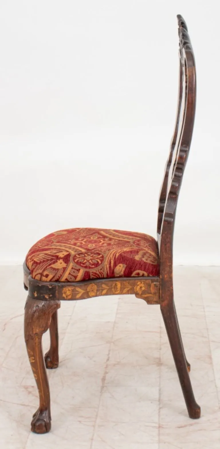 Dutch Baroque Style Marquetry Side Chair, 19th C.