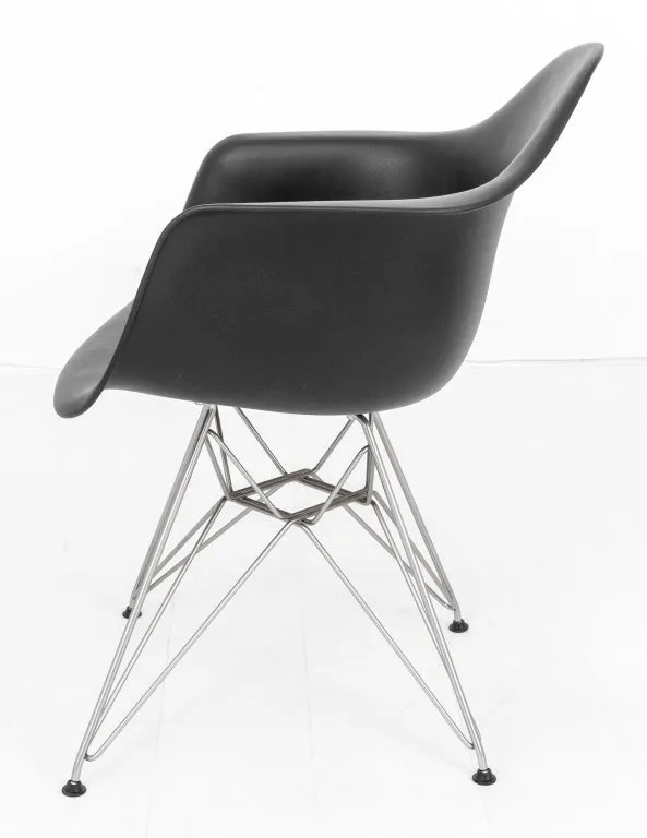 Eames for Miller Black Shell Armchair