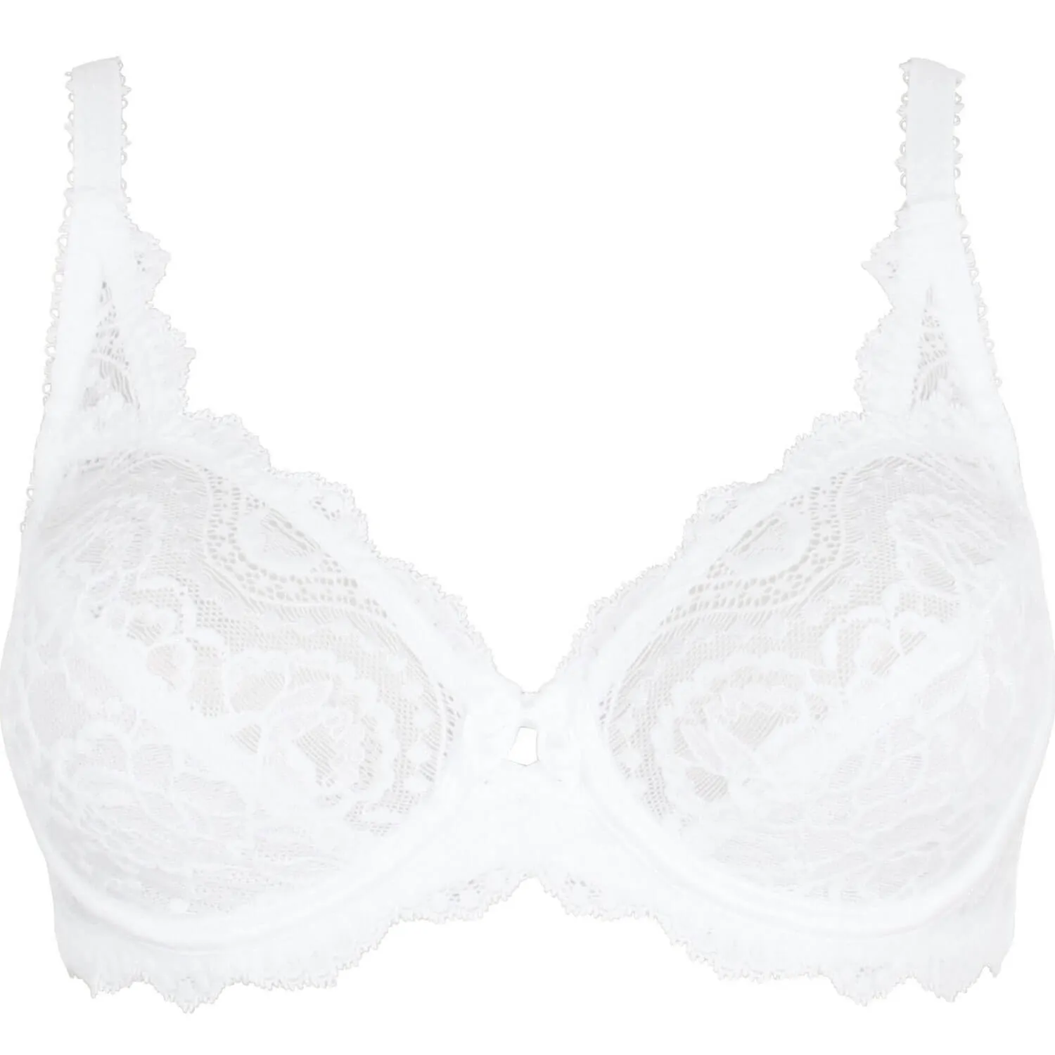 Flower Elegance Underwire Bra - White