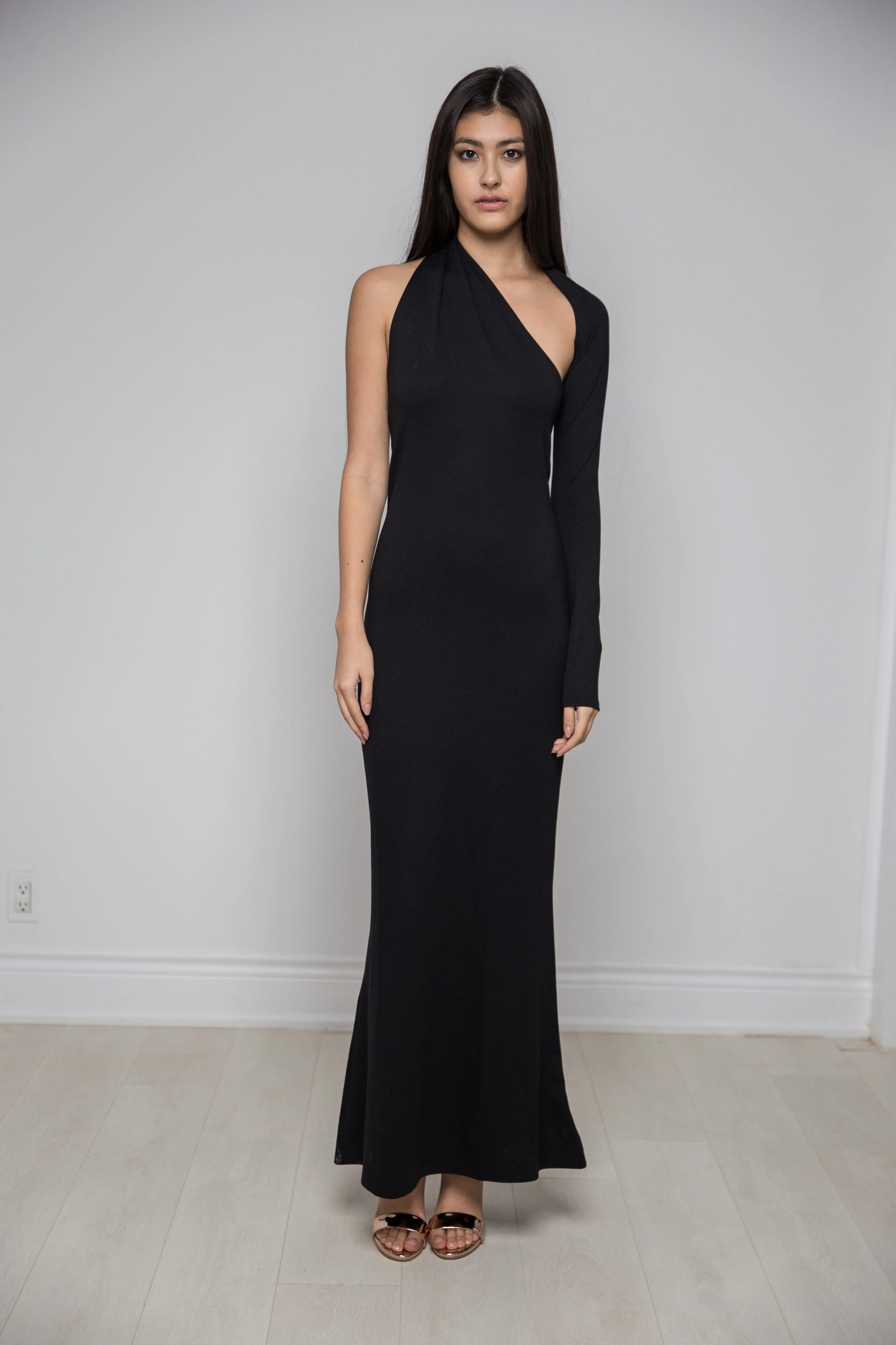 Formal Floor Length One Shoulder Dress