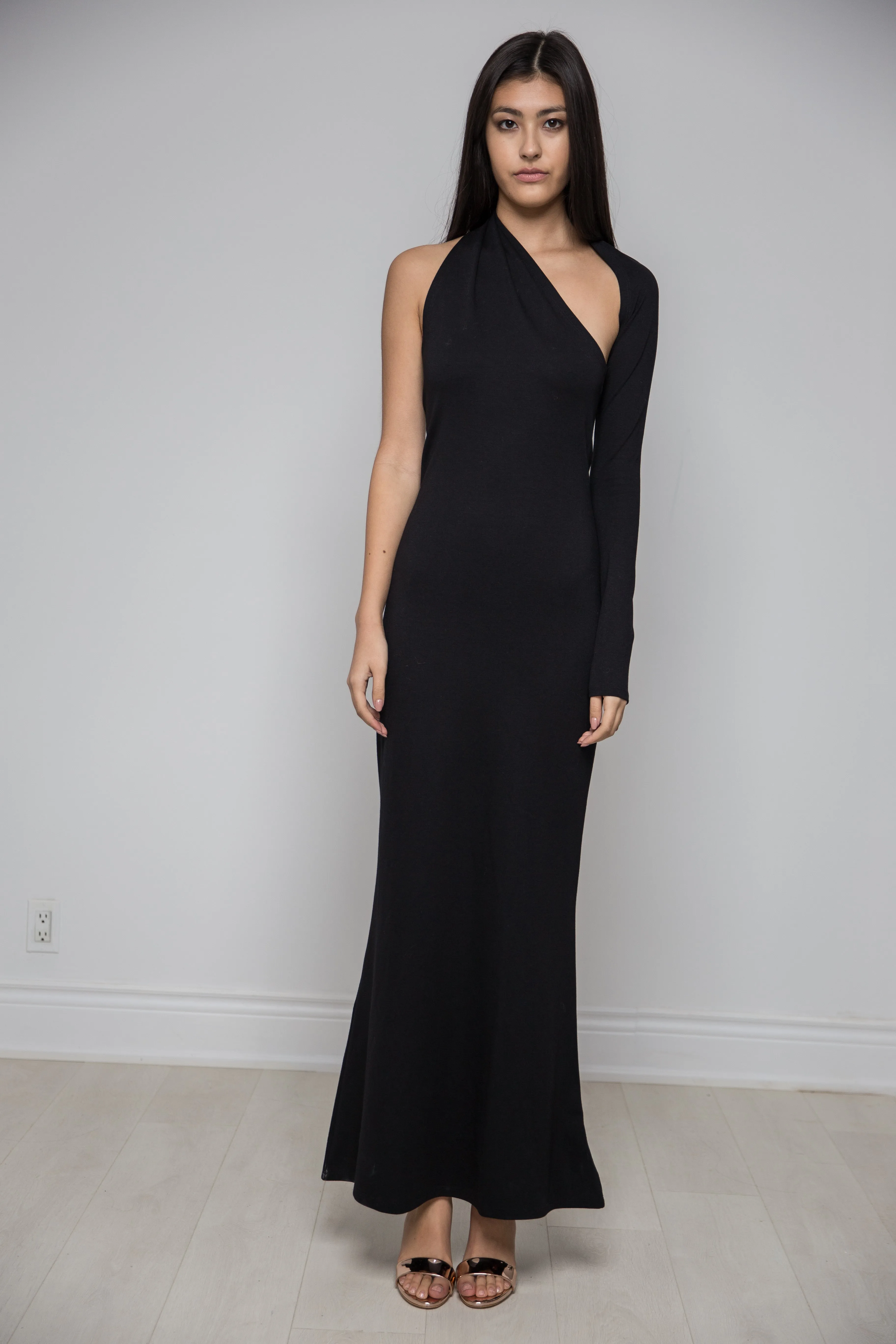 Formal Floor Length One Shoulder Dress