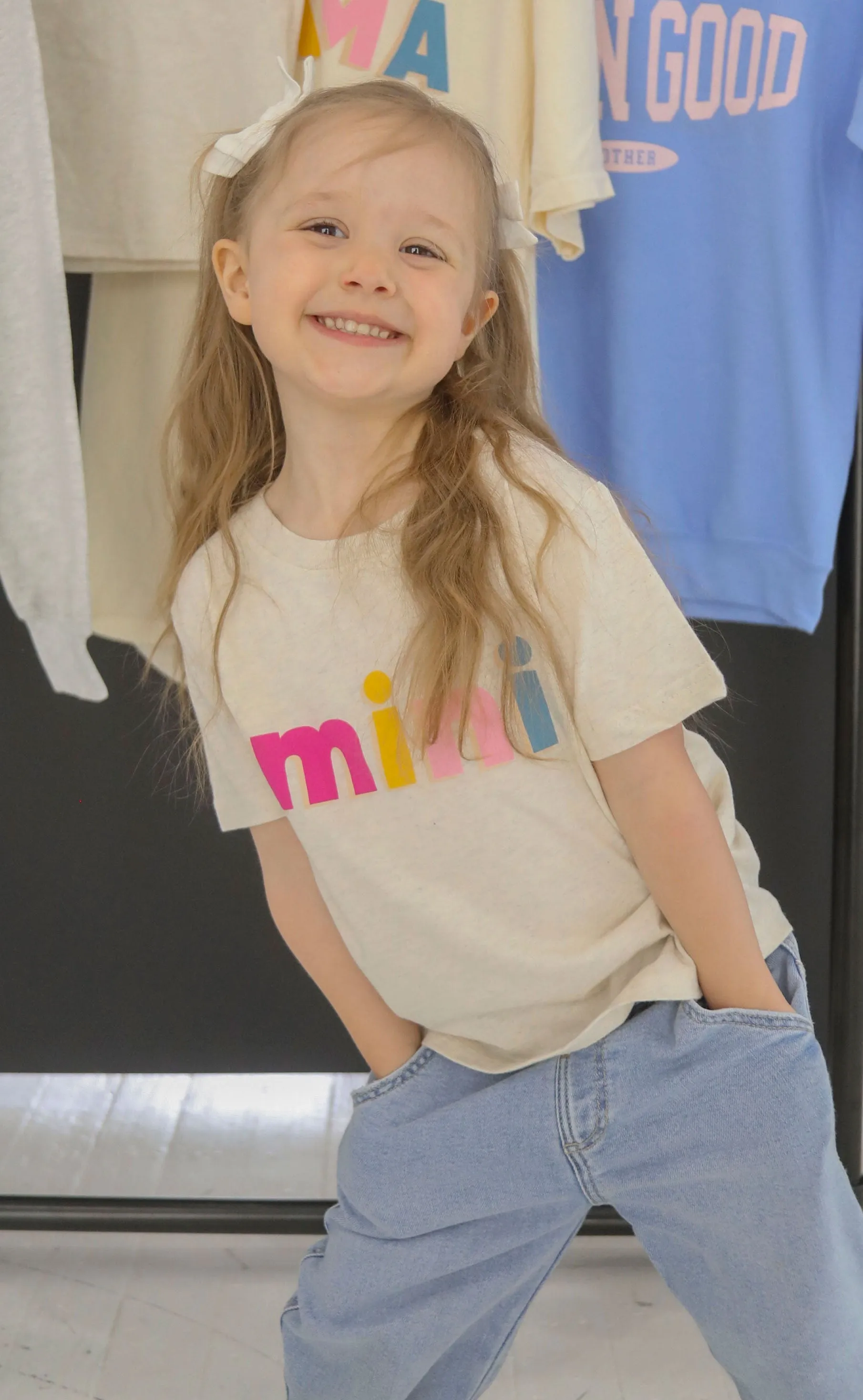 friday   saturday: mini color block toddler tee