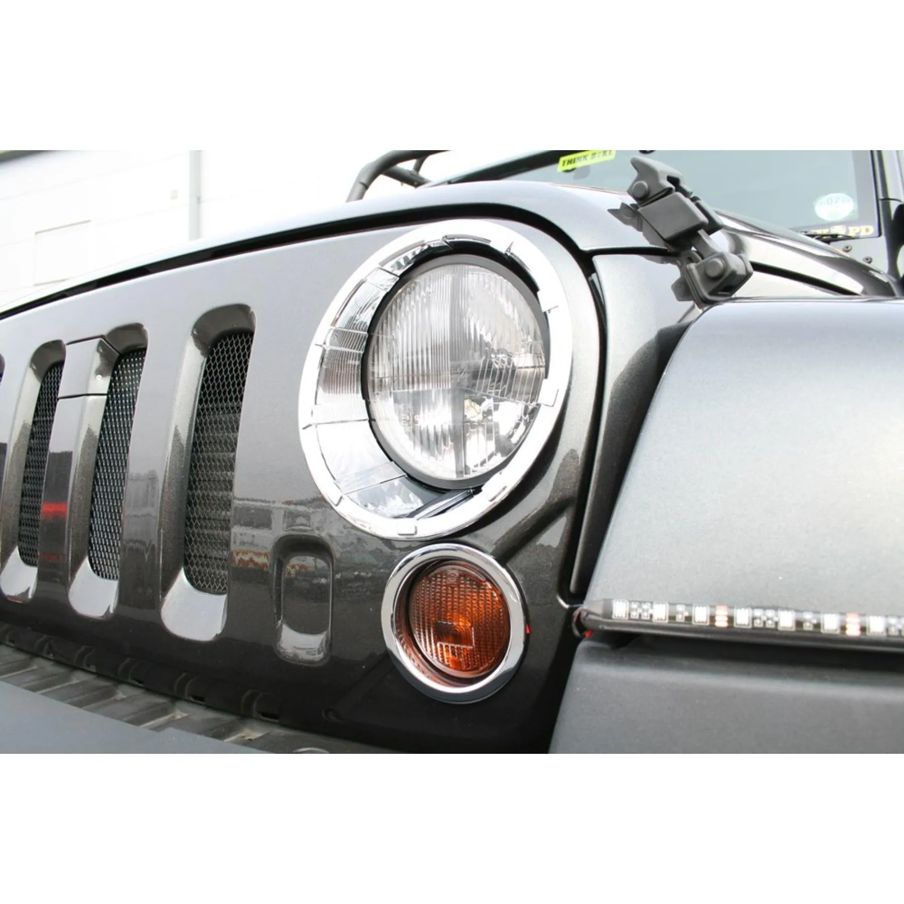 Front Headlight & Indicator Surrounds Jeep Wrangler JK Unlimited 2007-2017 4DR