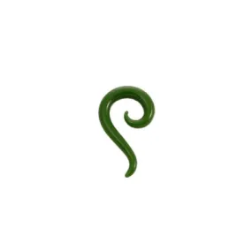 Glass Tail Spiral - Green