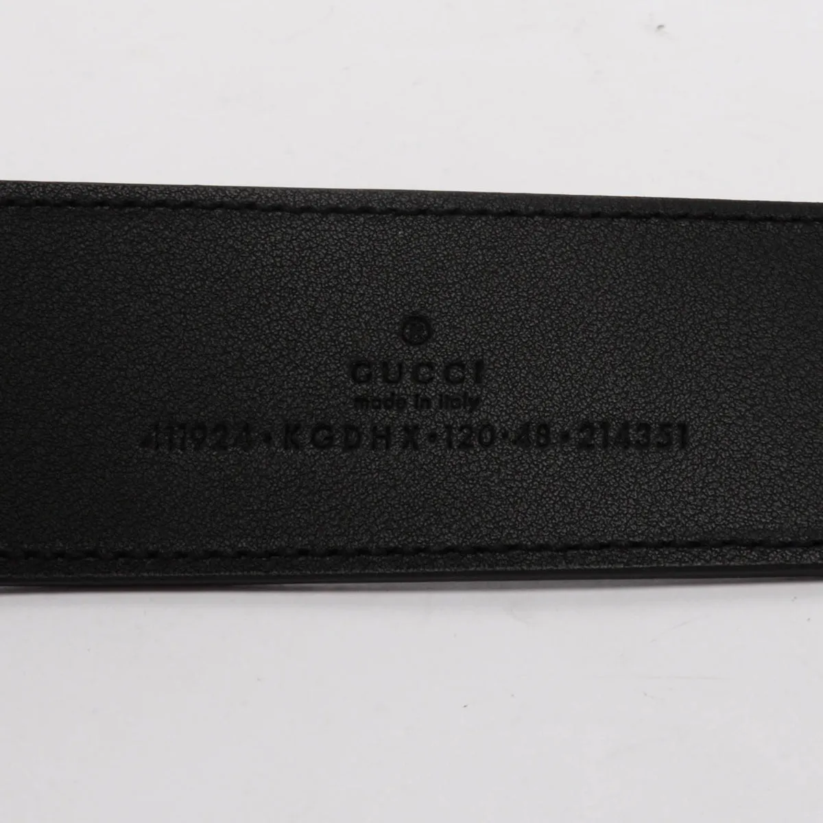 Gucci Black GG Supreme G Buckle Belt