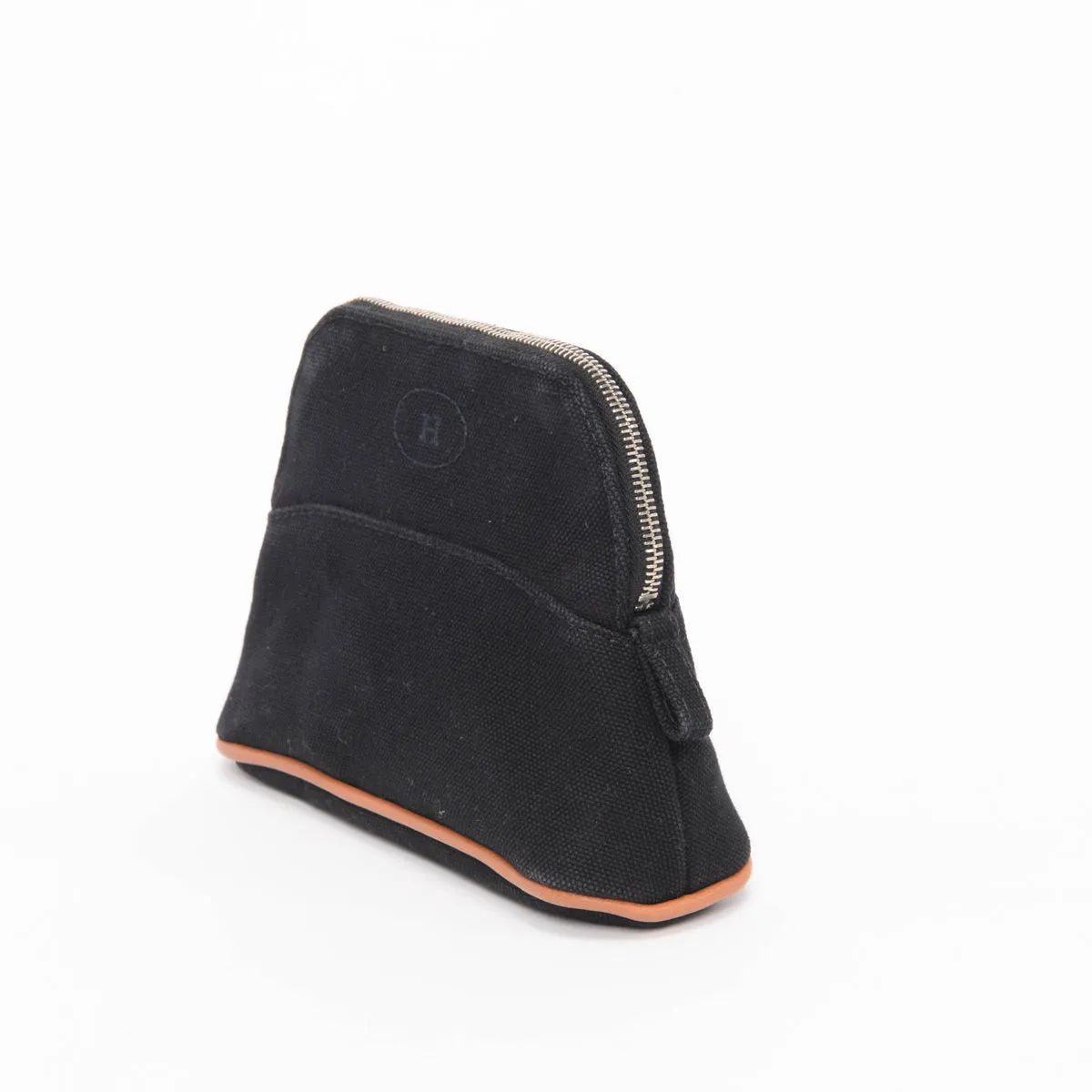 Hermes Black Canvas Bolide Mini Mini Model Pouch