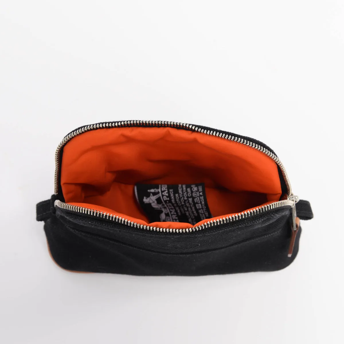 Hermes Black Canvas Bolide Mini Mini Model Pouch