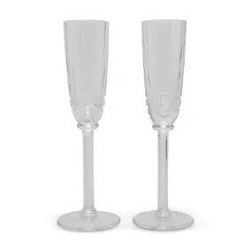 Hermes Crystal Iskender Champagne Flute Set