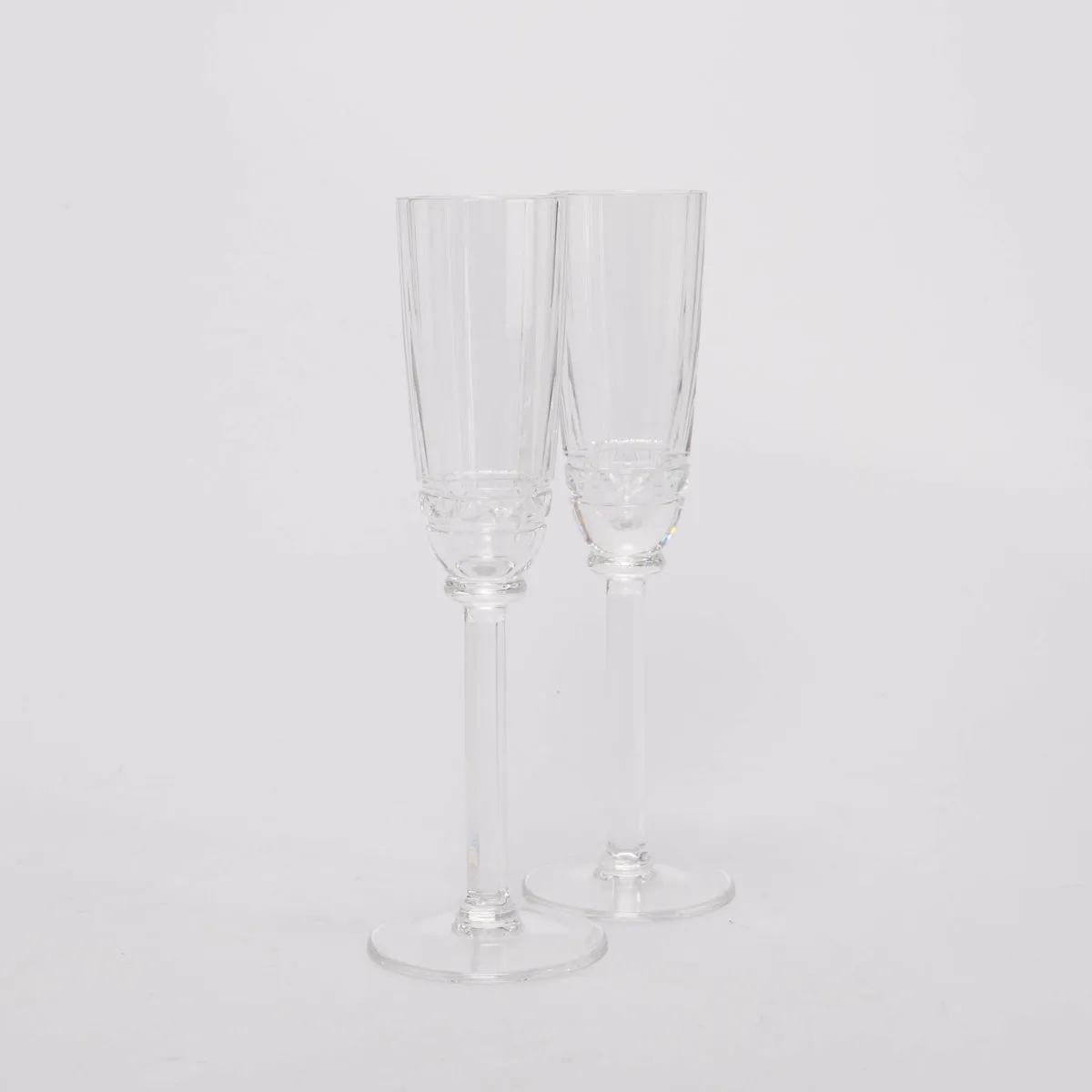 Hermes Crystal Iskender Champagne Flute Set