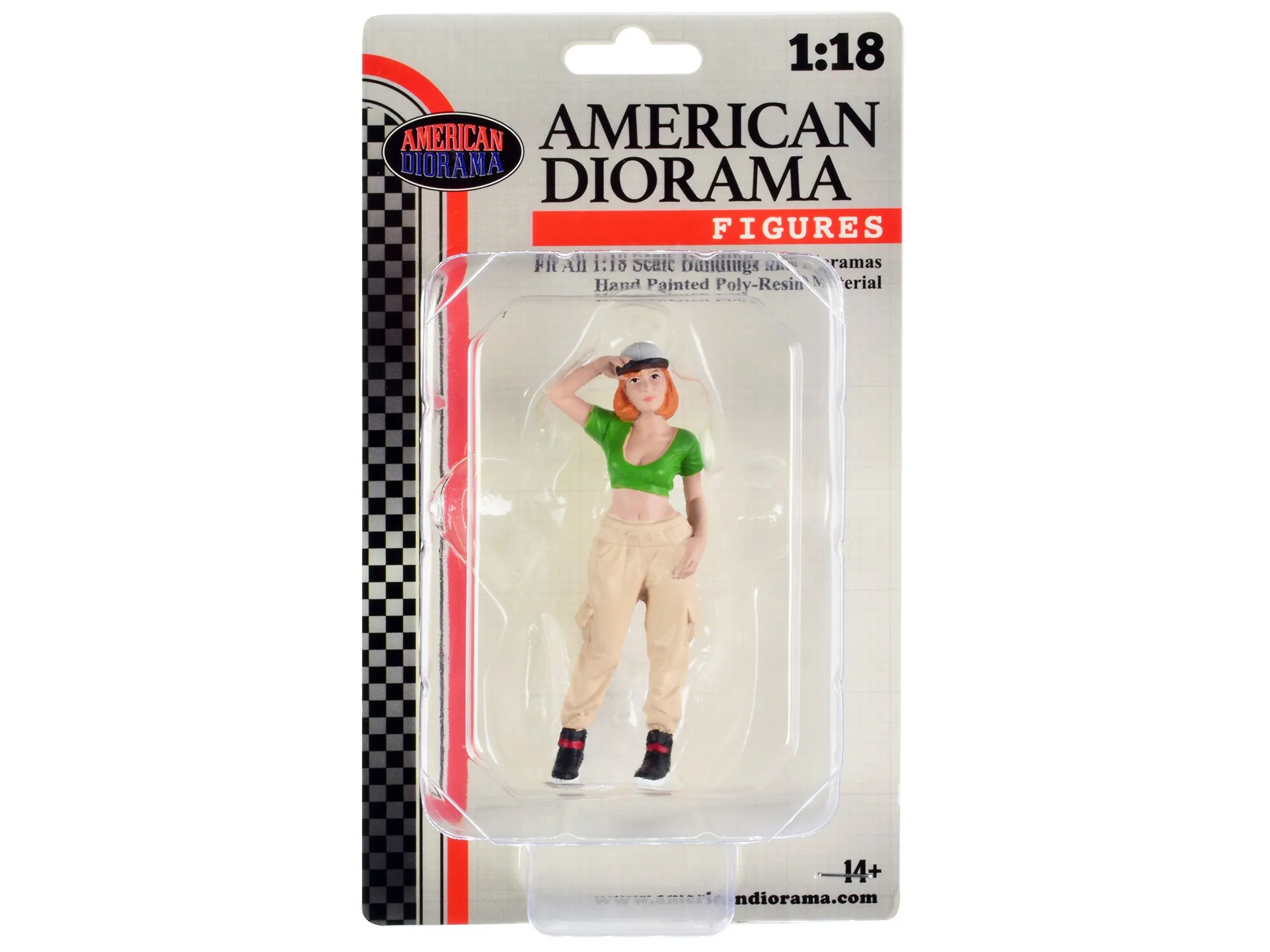 Hip Hop Girls Figure 1 for 1/18 Scale Models by American Diorama