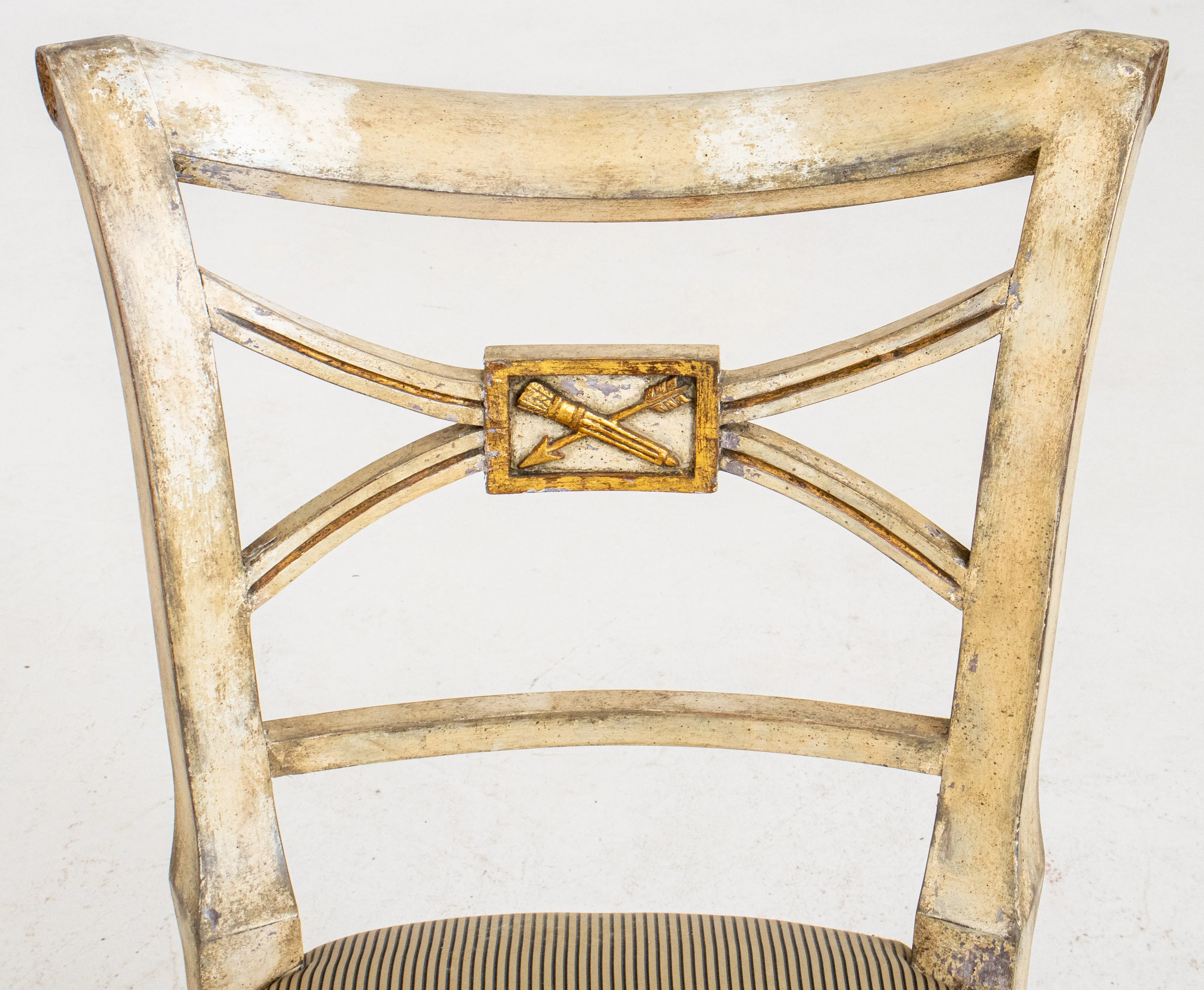 Hollywood Regency Parcel Gilt & Gesso Side Chair