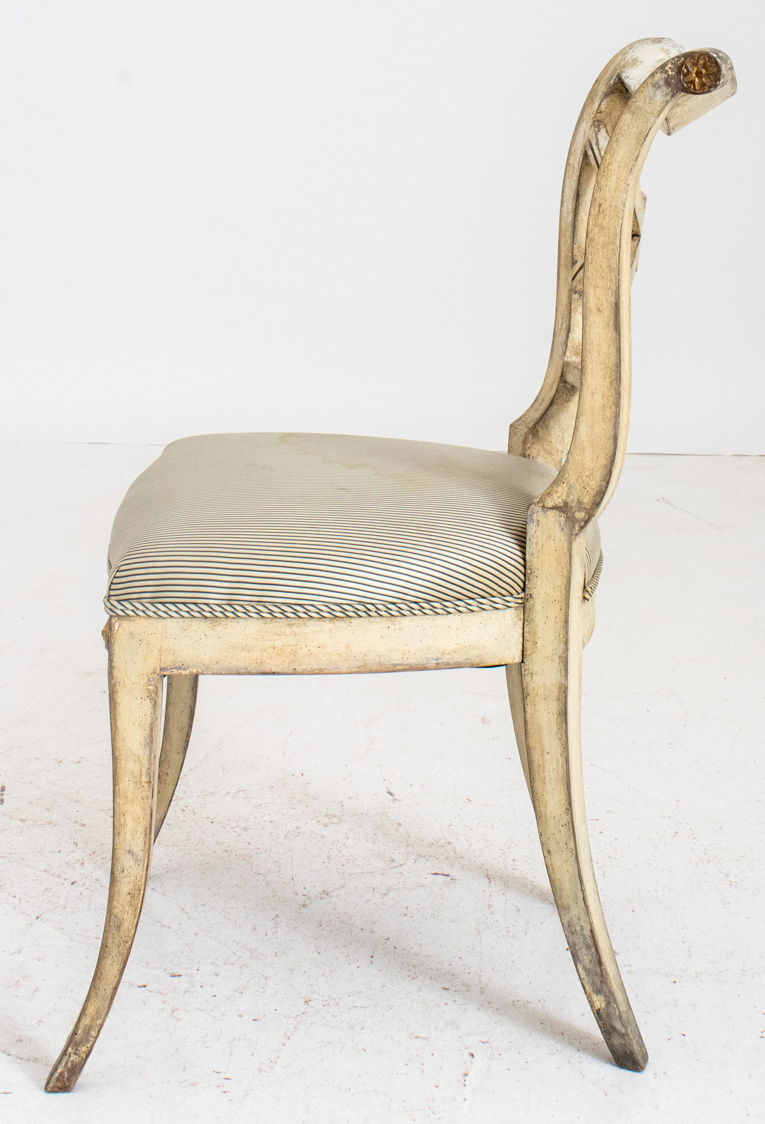 Hollywood Regency Parcel Gilt & Gesso Side Chair