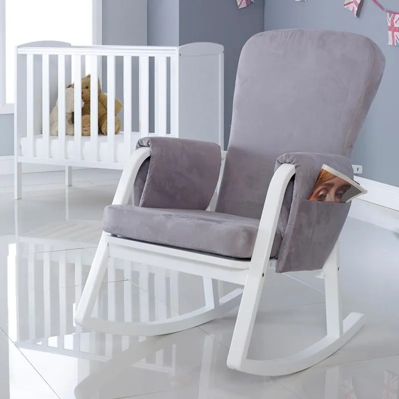 Ickle Bubba Dursley Rocking Chair - Pearl Grey