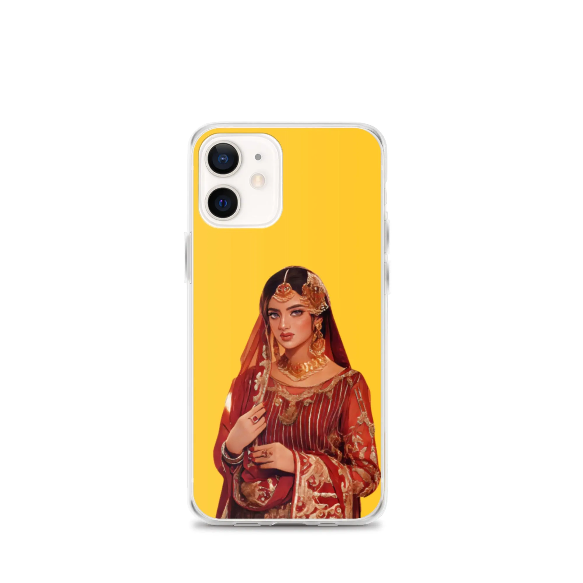 Indian bride illustration iPhone Case