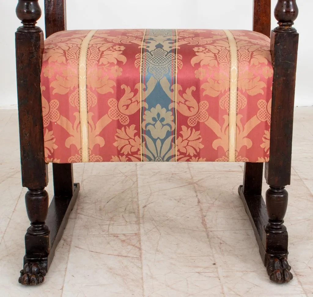 Italian Baroque Style Arm Chair, 19th C