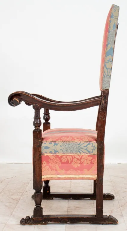 Italian Baroque Style Arm Chair, 19th C