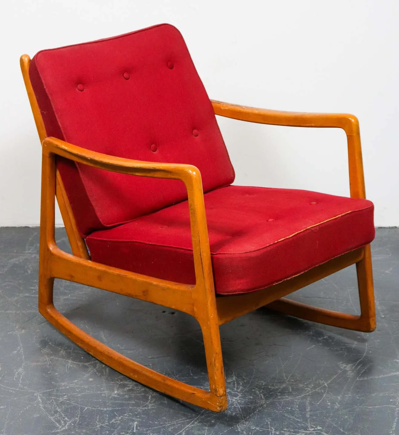 John Stuart American Mid-Century Modern Rocking Chair