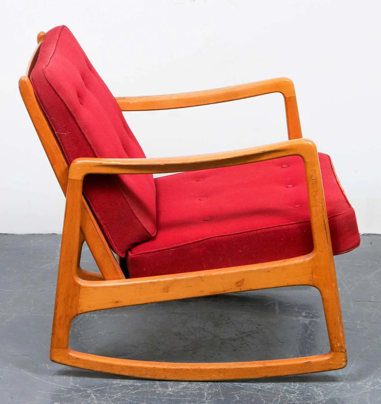 John Stuart American Mid-Century Modern Rocking Chair