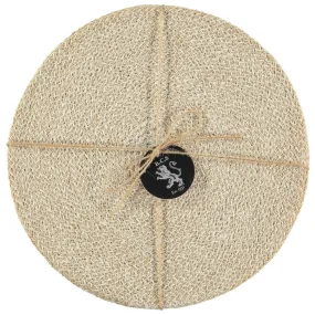 Jute Placemats Set of 4 - Pearl White/Natural