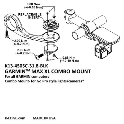 K-Edge Garmin Max XL Combo Mount