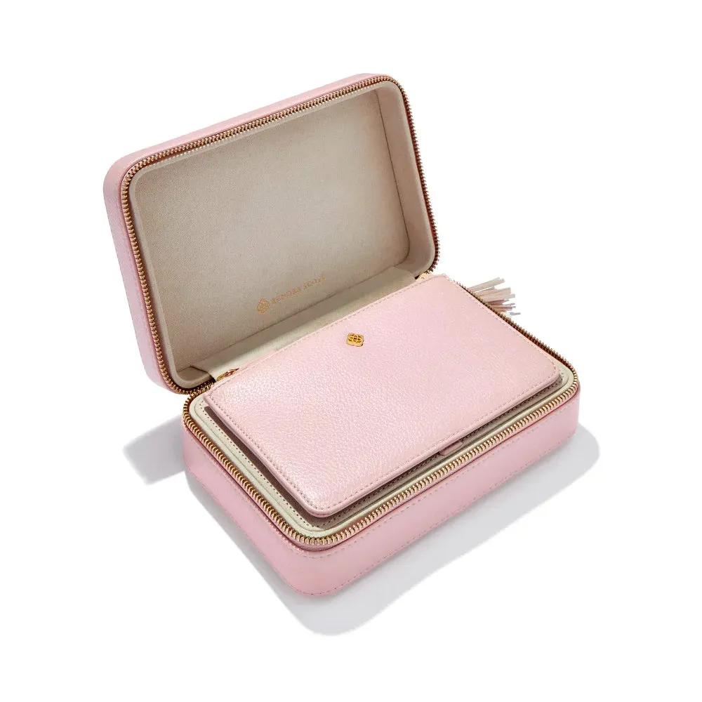 Kendra Scott Medium Zip Jewelry Case - Blush Pink