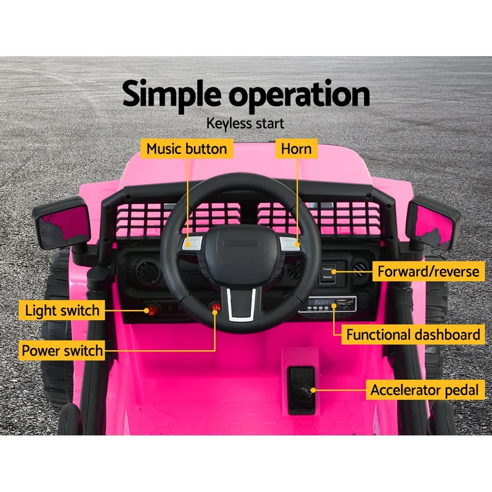 Kids Jeep Ride On Car With Remote Control Pink