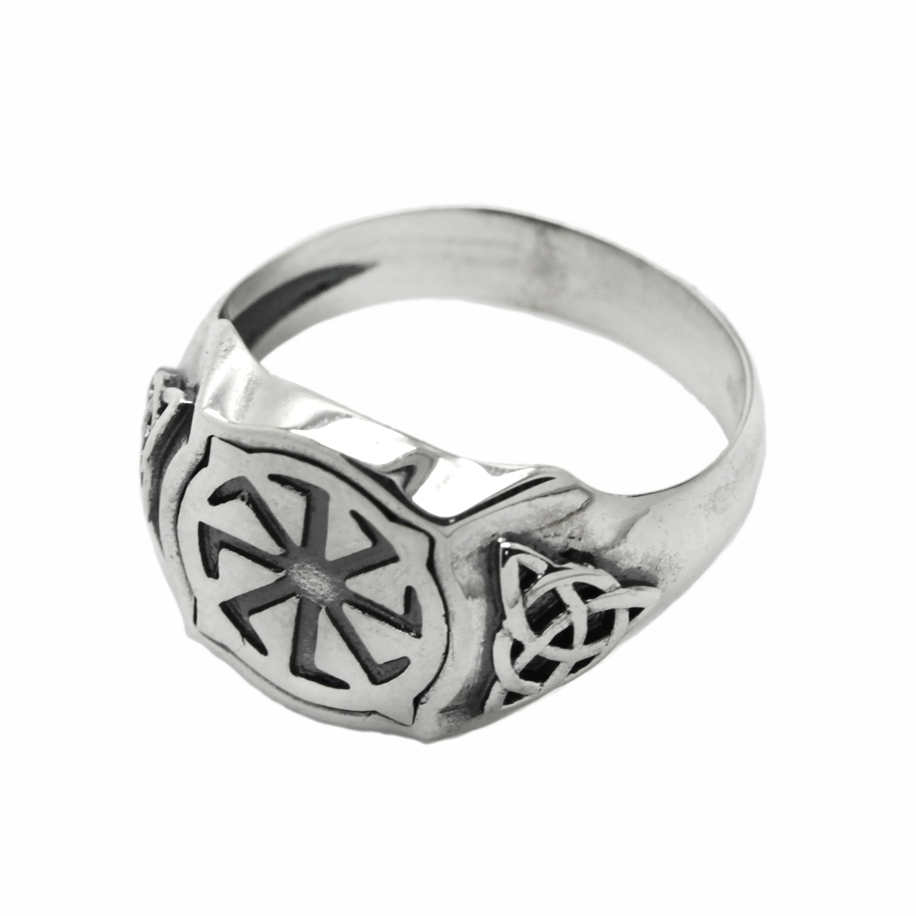 Kolyadnyk Colovrat Symbol Mens Signet Silver 925