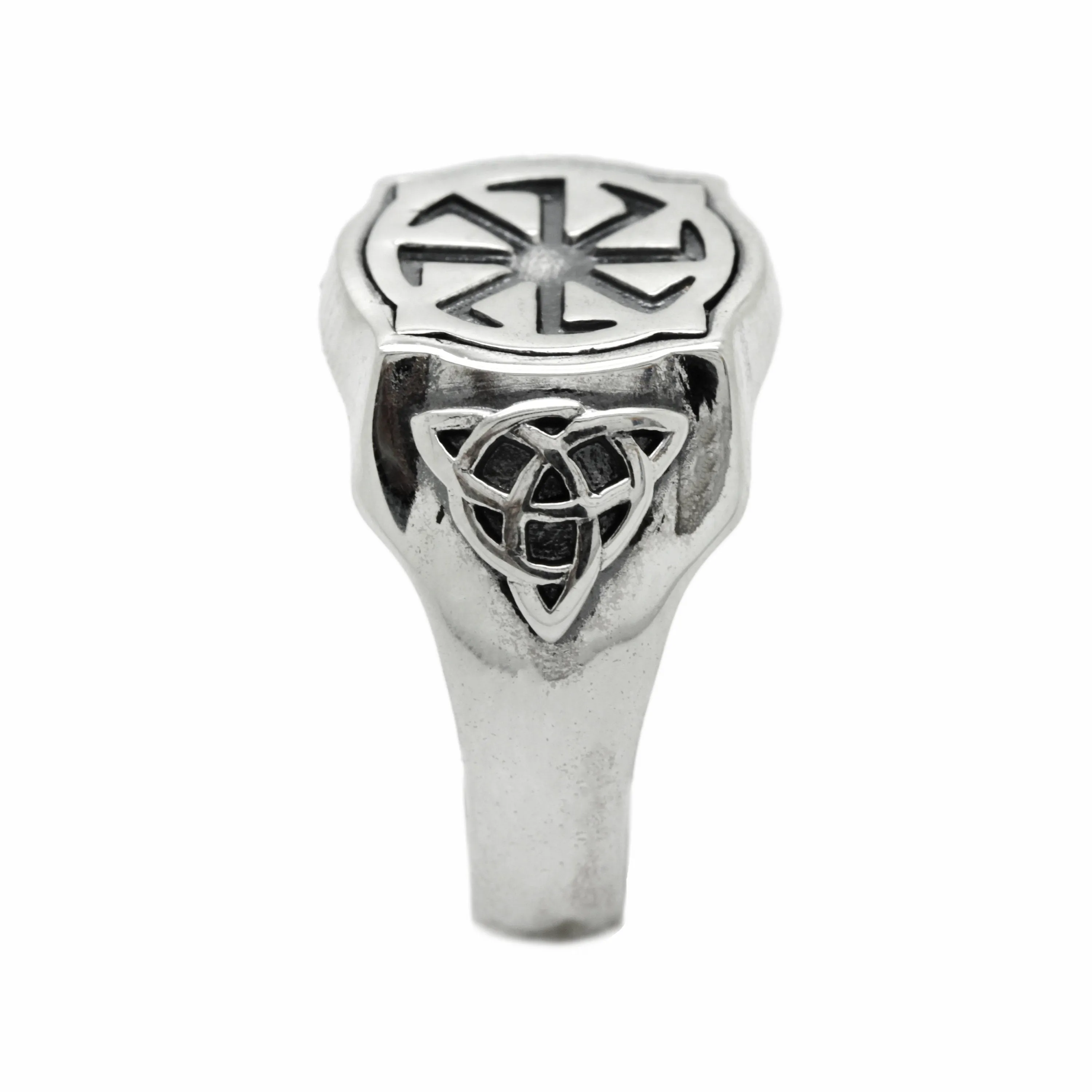 Kolyadnyk Colovrat Symbol Mens Signet Silver 925