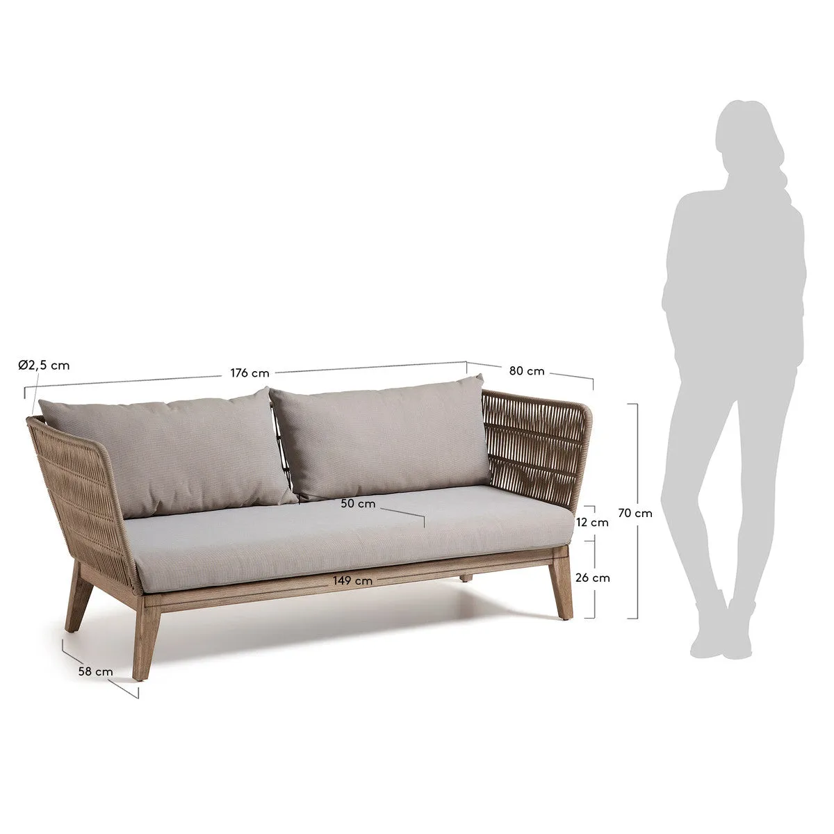 La Forma Bellano Alfresco Sofa