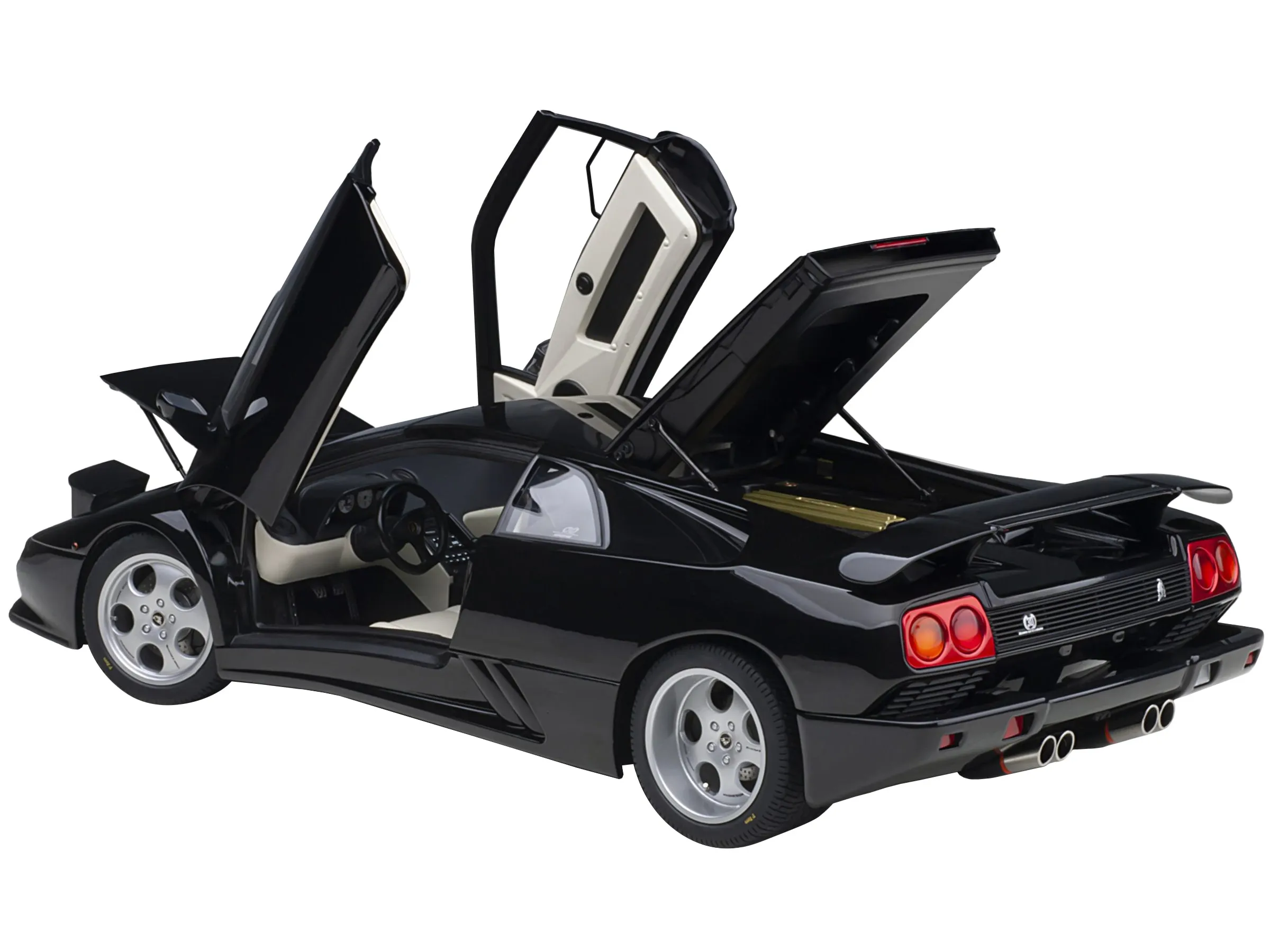 Lamborghini Diablo SE30 Deep Black Metallic 1/18 Model Car by Autoart