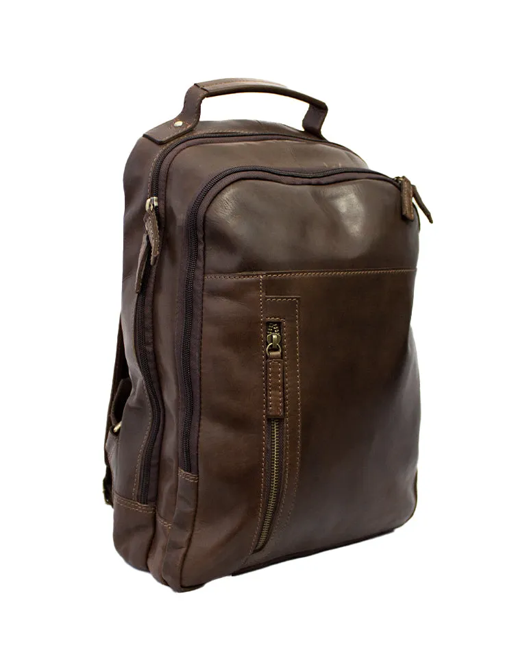 LEATHER Ms LARGE BACKPACK